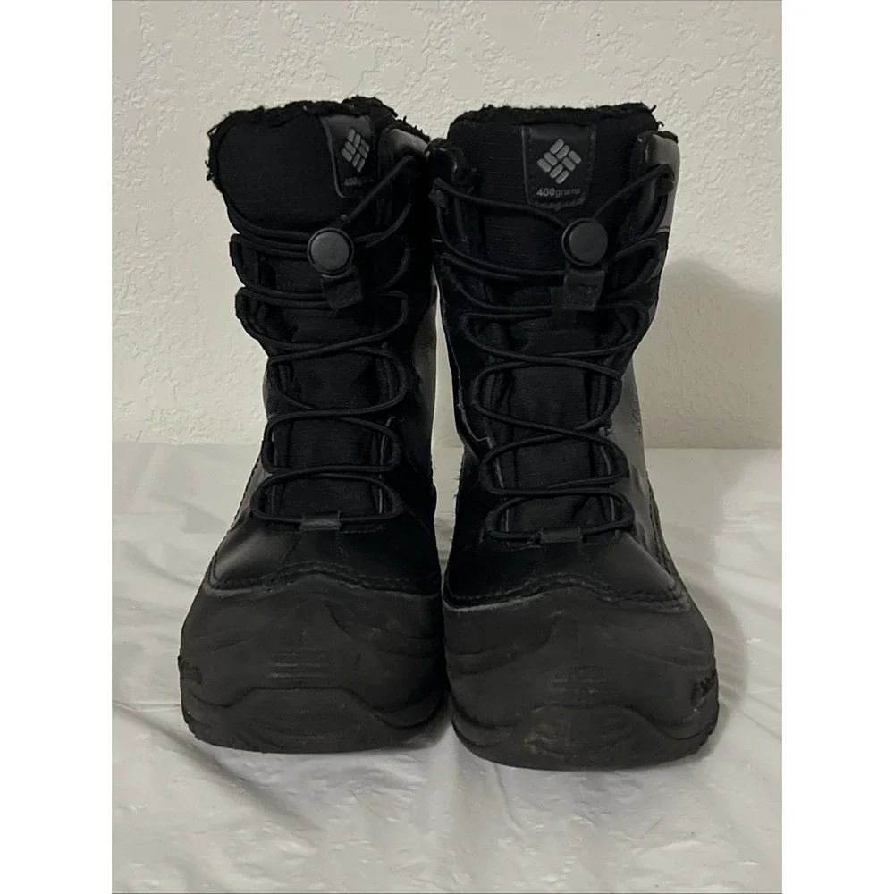 Columbia Big Kids Bugaboot Celsius Waterproof 400g Winter Boots Sz 6 Black Snow